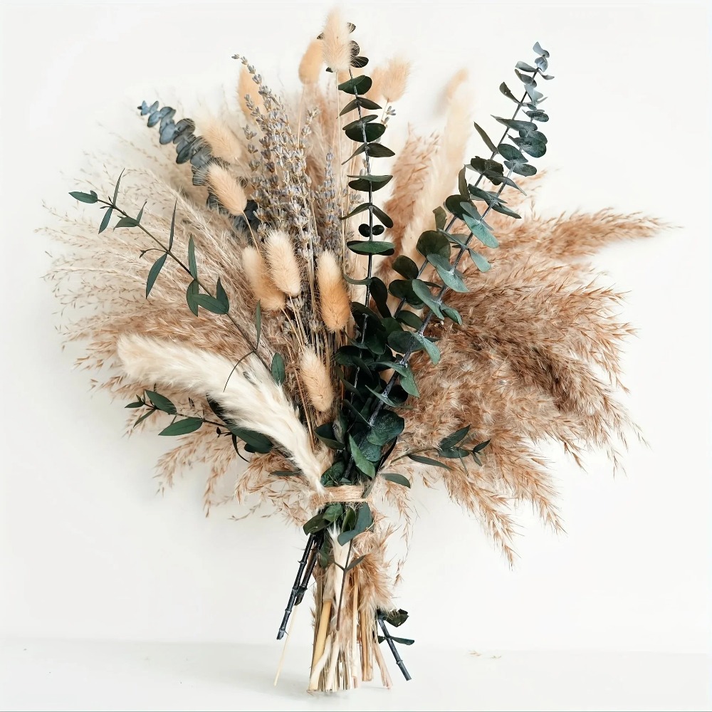 80 ชิ้นดอกไม้แห้งธรรมชาติช่อดอ - Dried Flower Bulk บทวิจารณ์และราคา