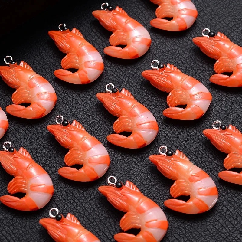 จี้รูปกุ้งก้ามกรามและกุ้งจำลอง - Resin Craft Supplies บทวิจารณ์และราคา