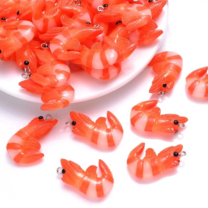 จี้รูปกุ้งก้ามกรามและกุ้งจำลอง - Resin Craft Supplies บทวิจารณ์และราคา