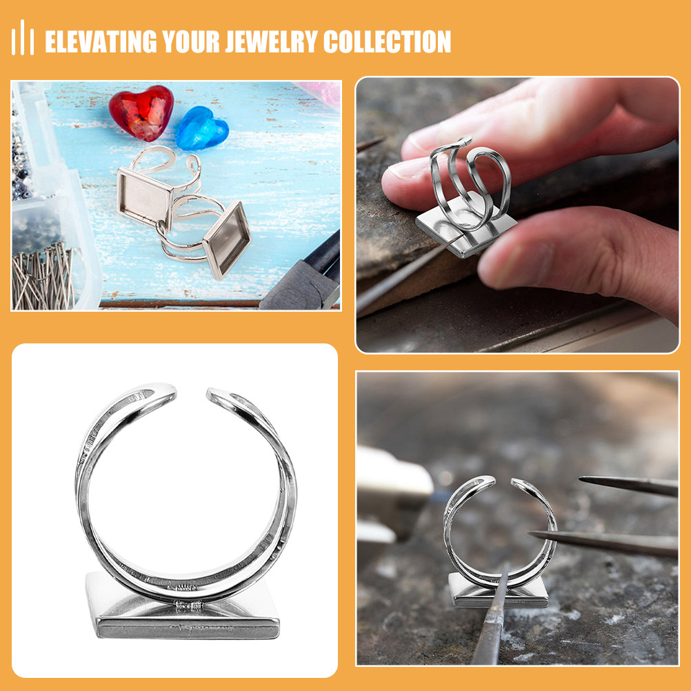 4 ชิ้น ฐานวงแหวนขอบสี่เหลี่ยม  - Resin Crafts Diy บทวิจารณ์และราคา