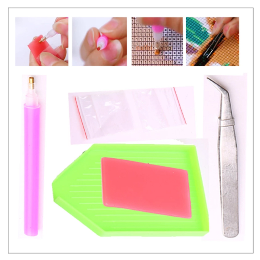 ชุดภาพวาดเพชร 5 มิติ แบบไร้กรอ - Resin Jewelry Kit บทวิจารณ์และราคา